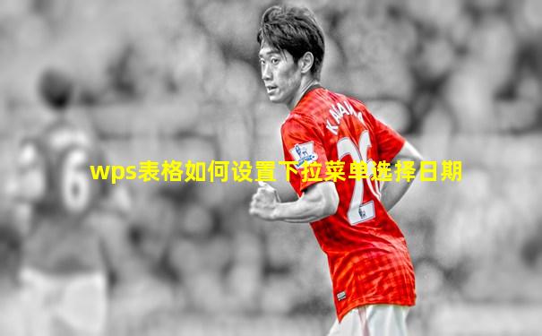 wps表格如何设置下拉菜单选择日期