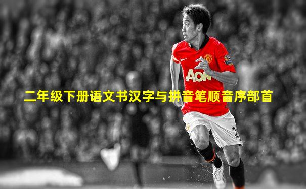 二年级下册语文书汉字与拼音笔顺音序部首